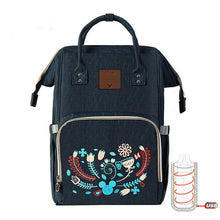 Load image into Gallery viewer, Disney Diaper Bag Backpack For Moms Baby Bag Maternity For Baby Care Nappy Bag Travel Stroller USB Heating Send Free 1Piar Hooks