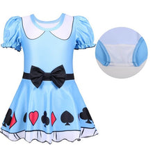 Load image into Gallery viewer, 2019 New Lol cute children's one-piece swimsuit rainbow cartoon pattern girls swimwear children swimsuits lol kids bathing suit